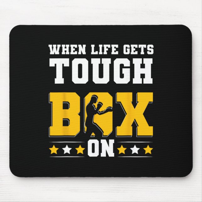 Mousepad Luvas de Boxe G de Kickboxing de Boxe Shadow Boxin (Frente)