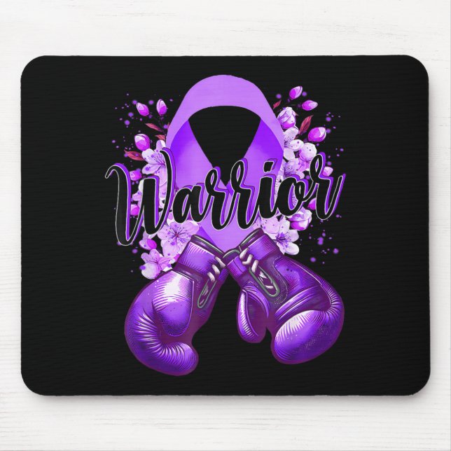 Mousepad Luvas de Boxe Warrior Purple Ribbon Lupus (Frente)