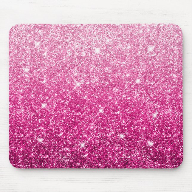 Mousepad Luxo cor-de-rosa brilhante (Frente)