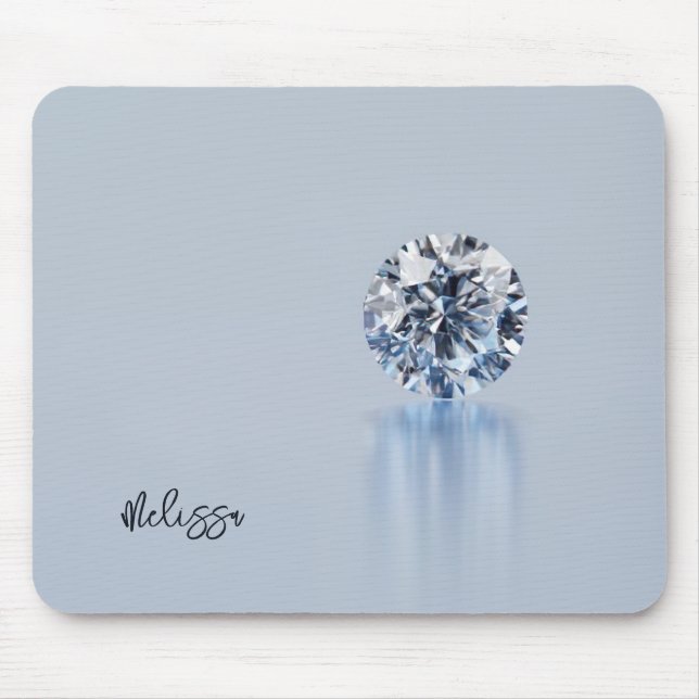 Mousepad Luxo Diamante Adicionar Nome (Frente)