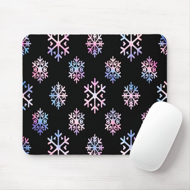 Mousepad Luxury Holographic Snowflake Christmas Collection  (Com mouse)