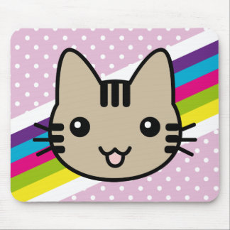 Mousepad luz - bolinhas marrons do gato
