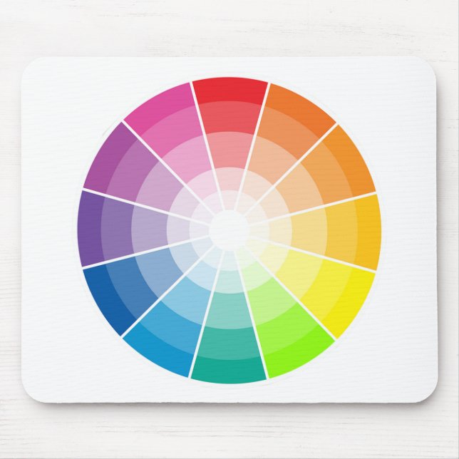 Mousepad Luz da roda colorida (Frente)