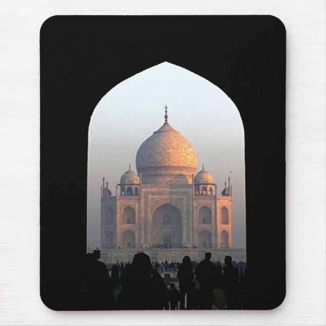 Mousepad Luz de Taj Mahal da foto da arquitetura de India (Frente)