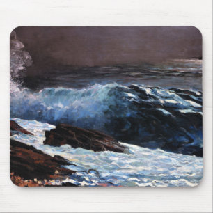 Mousepad Luz do sol na costa, pintura de arte