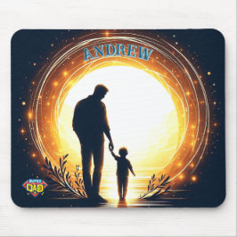 Mousepad Luz-guia - Pasta-mestra Sunset Pai e Filho