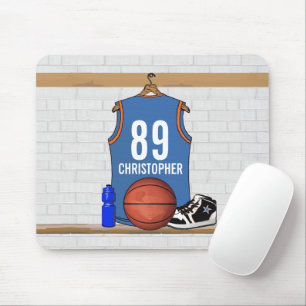 Mousepad Luz personalizada - jérsei alaranjado azul do