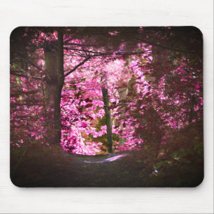 Mousepad Luz Sobre A Natureza Do Caminho De Madeira