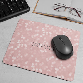 Mousepad Luzes cor-de-rosa | Personalizado