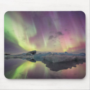 Mousepad Luzes da Aurora refletidas na lagoa