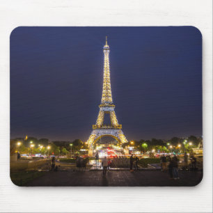 Mousepad Luzes da noite da torre Eiffel de Paris