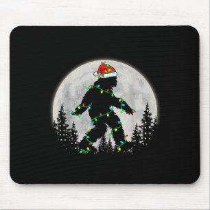 Mousepad Luzes de árvore de Natal do Papai Noel Pé Grande N