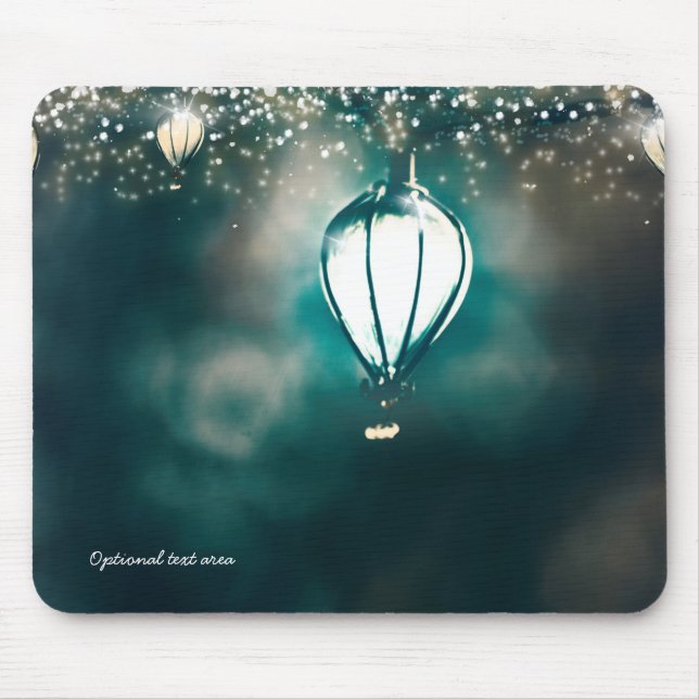 Mousepad Luzes de Corda de Verão de Jardim Encantado Capric (Frente)