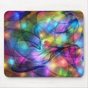 Mousepad luzes de incandescência do arco-íris