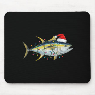 Mousepad Luzes de Natal de Atum Festivo Natal Divertido