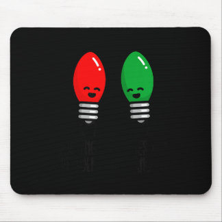 Mousepad Luzes de Natal Engraçadas Trocadilho Trabalhando D