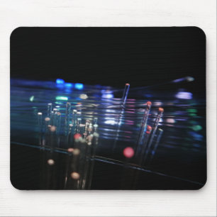 Mousepad Luzes do frasco dos cabos de fibra óptica dinâmi