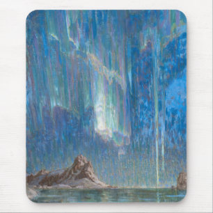Mousepad Luzes do Norte do Norte da Noruega (Aurora)