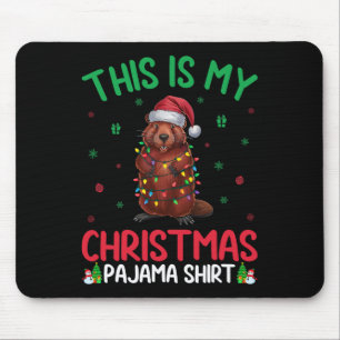 Mousepad Luzes Feias de Natal Árvore de Natal Papai Noel Ca