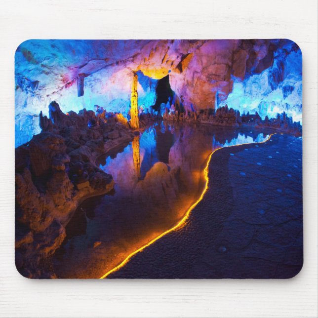 Mousepad Luzes na Caverna da Flauta de Junco, China (Frente)