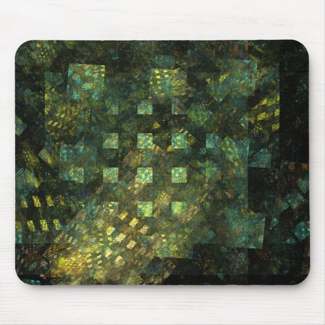 Mousepad Luzes no Bloco de Arte Abstrato da Cidade (Frente)