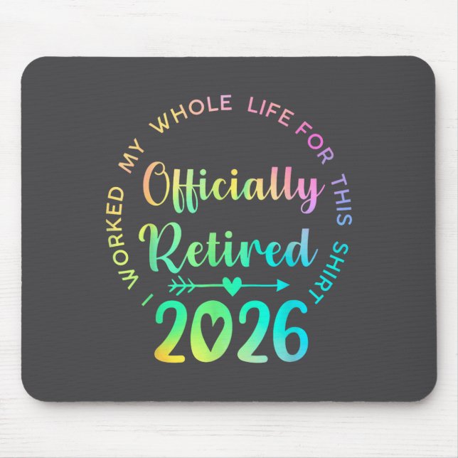 Mousepad Ly Retired 2026 Funny Retirement For Women  (Frente)