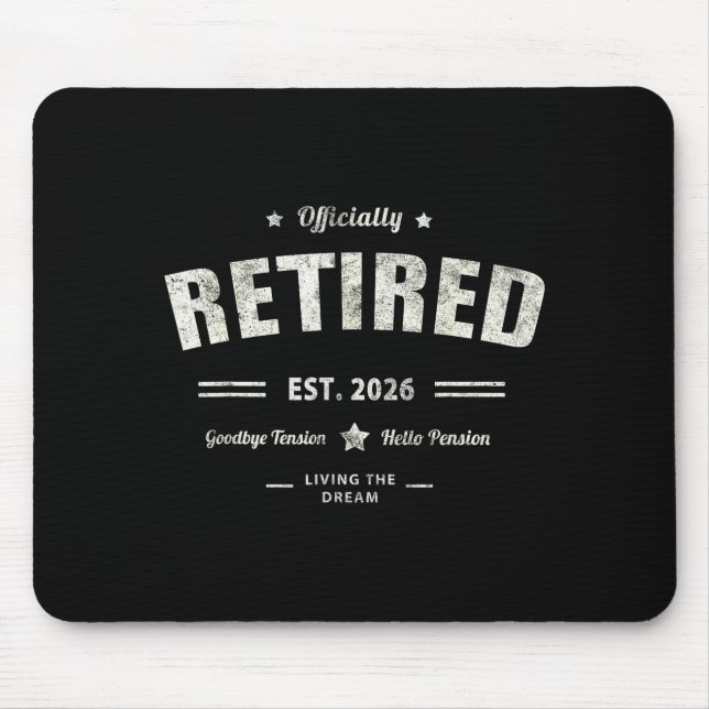 Mousepad Ly Retired 2026 Mother Vacation Mom Holiday Keepsa (Frente)