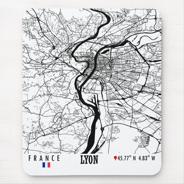 Mousepad Lyon, França (Frente)