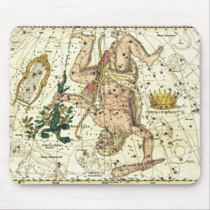 Mousepad Lyra, Hércules com Cerberus e Corona Borealis