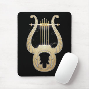 Mousepad Lyre de Apollo   Mitologia Grega Art Nouveau Desig