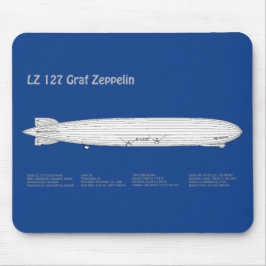 Mousepad LZ 127 Graf Zeppelin - Planos de Impressão de Aero