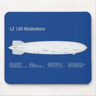 Mousepad LZ 129 Hindenburg - Planos de projeto de aeróstato