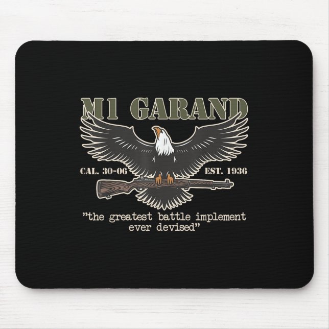 Mousepad M1 Garand U.s. Main Battle Rifle Gun Wwii (Frente)