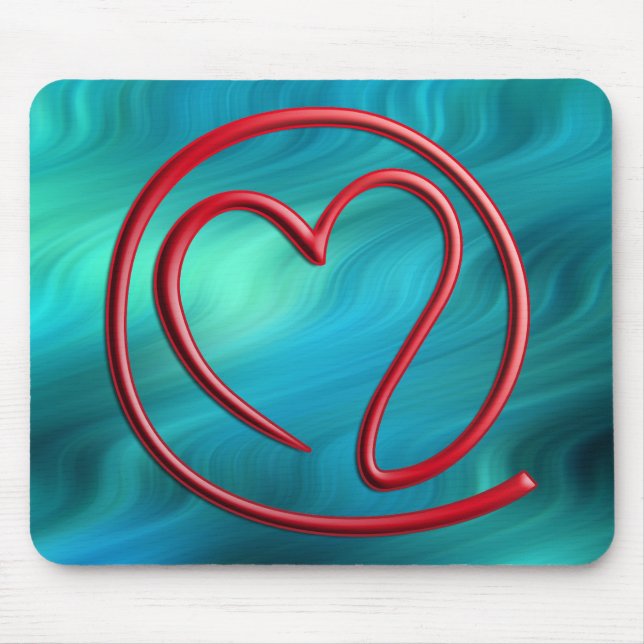 Mousepad m a i l 4 | ondas bluegreen (Frente)