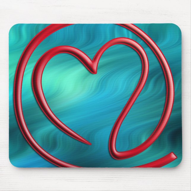 Mousepad m a i l 4 | ondas bluegreen (Frente)