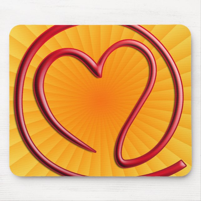 Mousepad m a i l 4 | radial amarelo (Frente)