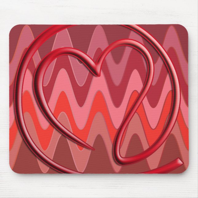 Mousepad m a i l 4 | vermelho sinusal (Frente)