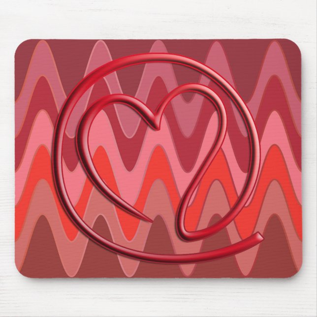 Mousepad m a i l 4 | vermelho sinusal (Frente)