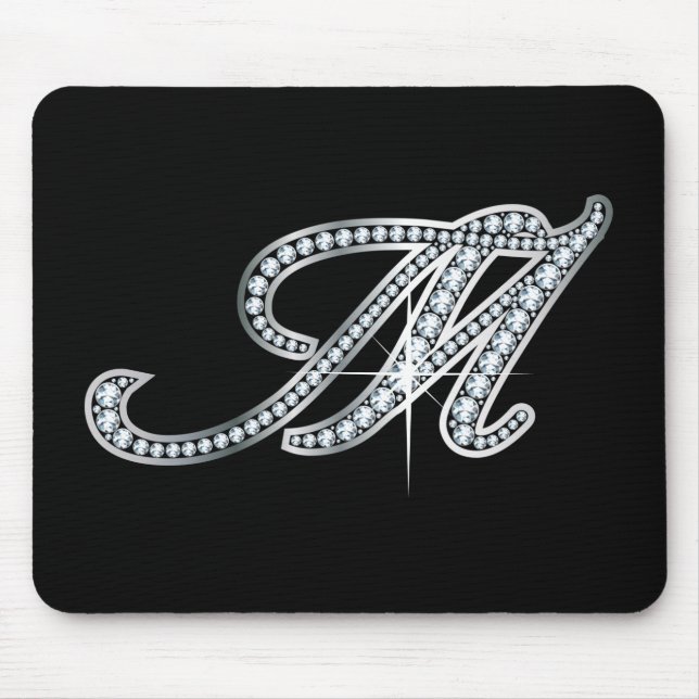 Mousepad M script "Diamond Bling" (Frente)