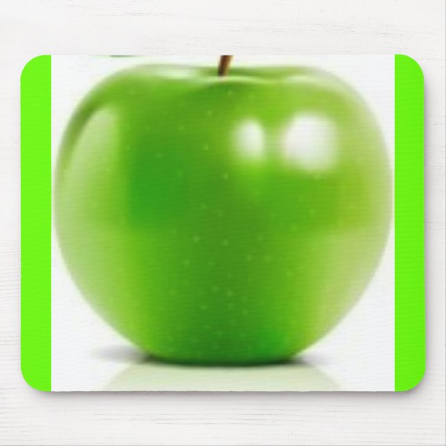 Mousepad maçã verde-grande (Frente)