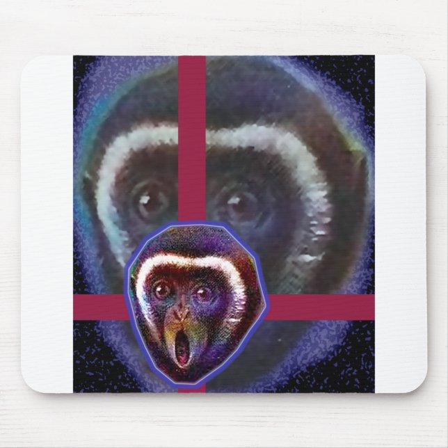 Mousepad Macaco assustado (Frente)