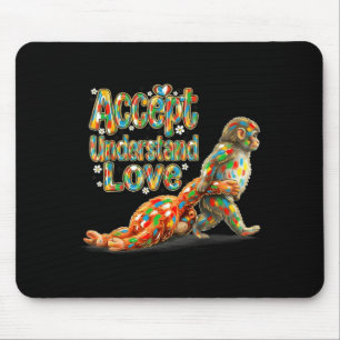 Mousepad Macaco bebê aceitação compreensão conscientização