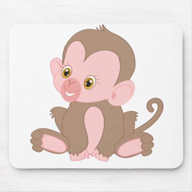 Mousepad Macaco Bebê Sorridente (Frente)