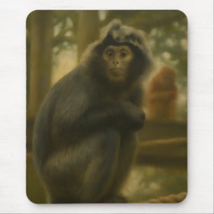 Mousepad Macaco Contemplativo - Arte Serena Selvagem