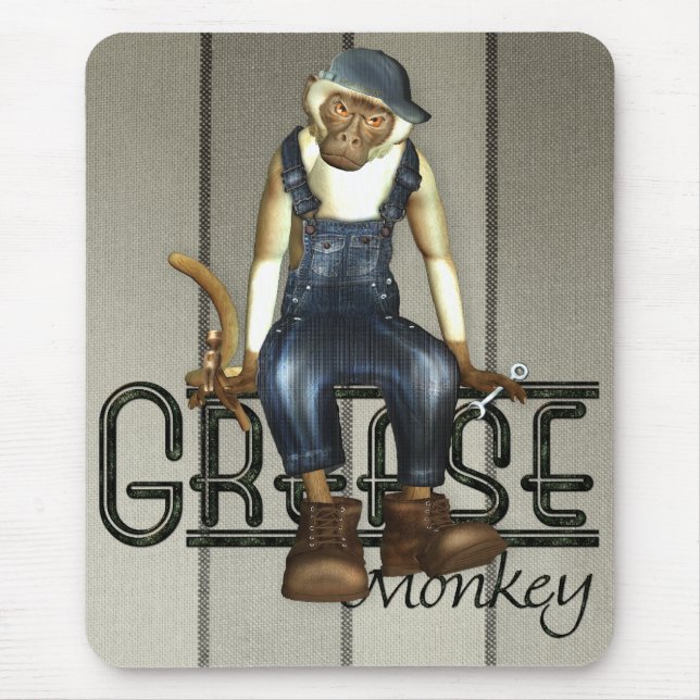 Mousepad Macaco de graxa Mousemat (Frente)
