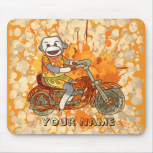 Mousepad Macaco de Meia Motociclista