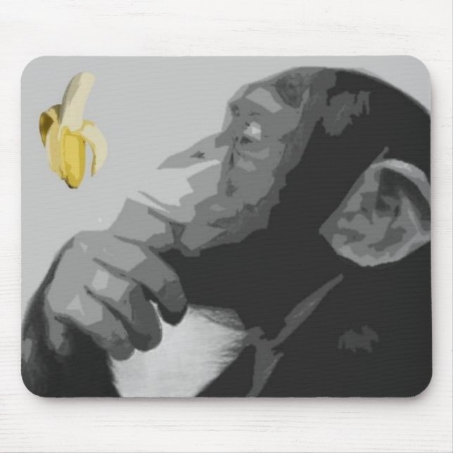 Mousepad Macaco de pensamento (Frente)
