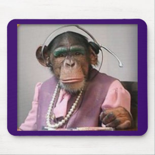 Mousepad macaco do telefone