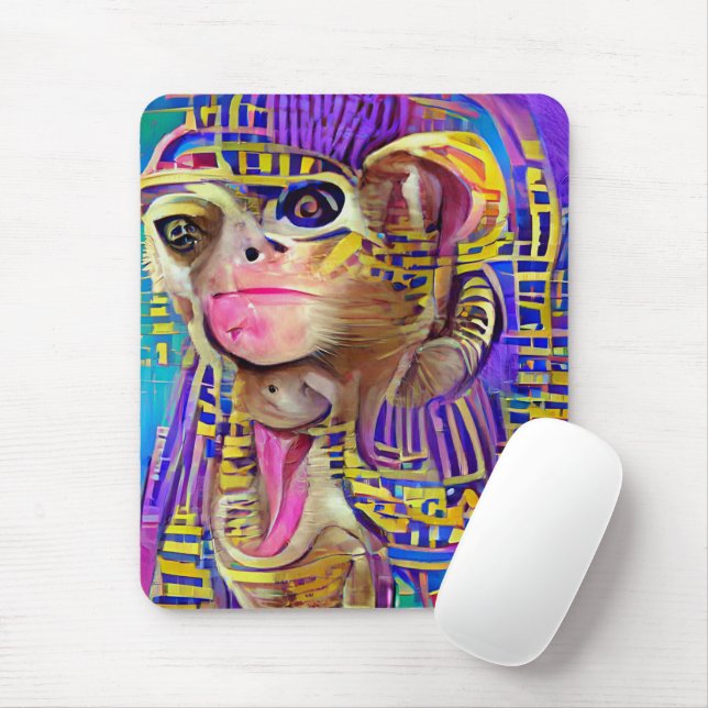 Mousepad Macaco Egípcio (Com mouse)