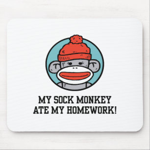 Mousepad Macaco engraçado da peúga